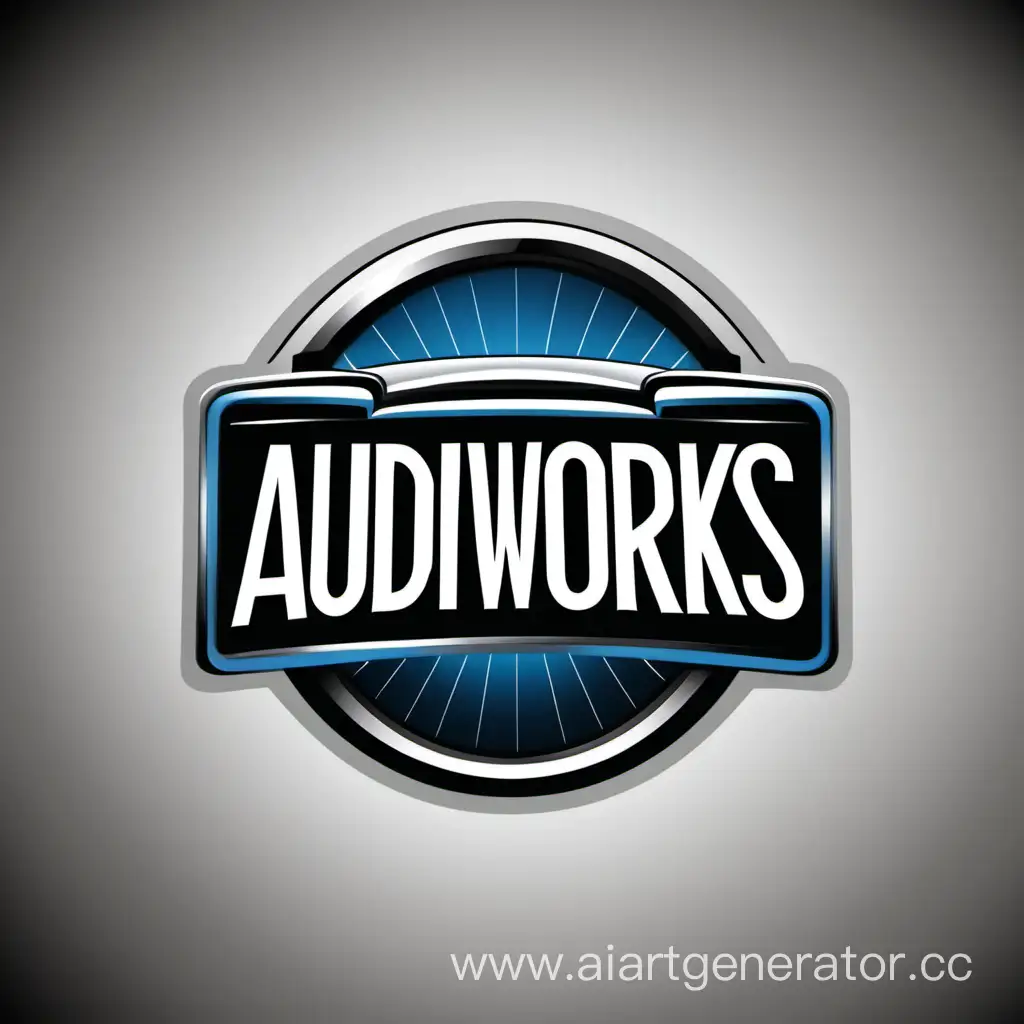   Логотип студия автозвука AudioWorks