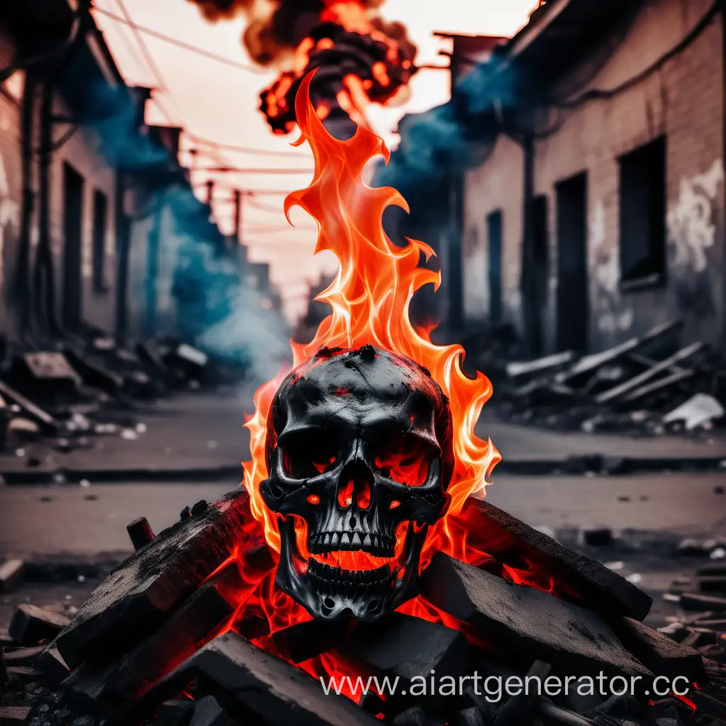 Eerie-BlackStyle-Skull-Inferno-in-Russian-Slum-Street