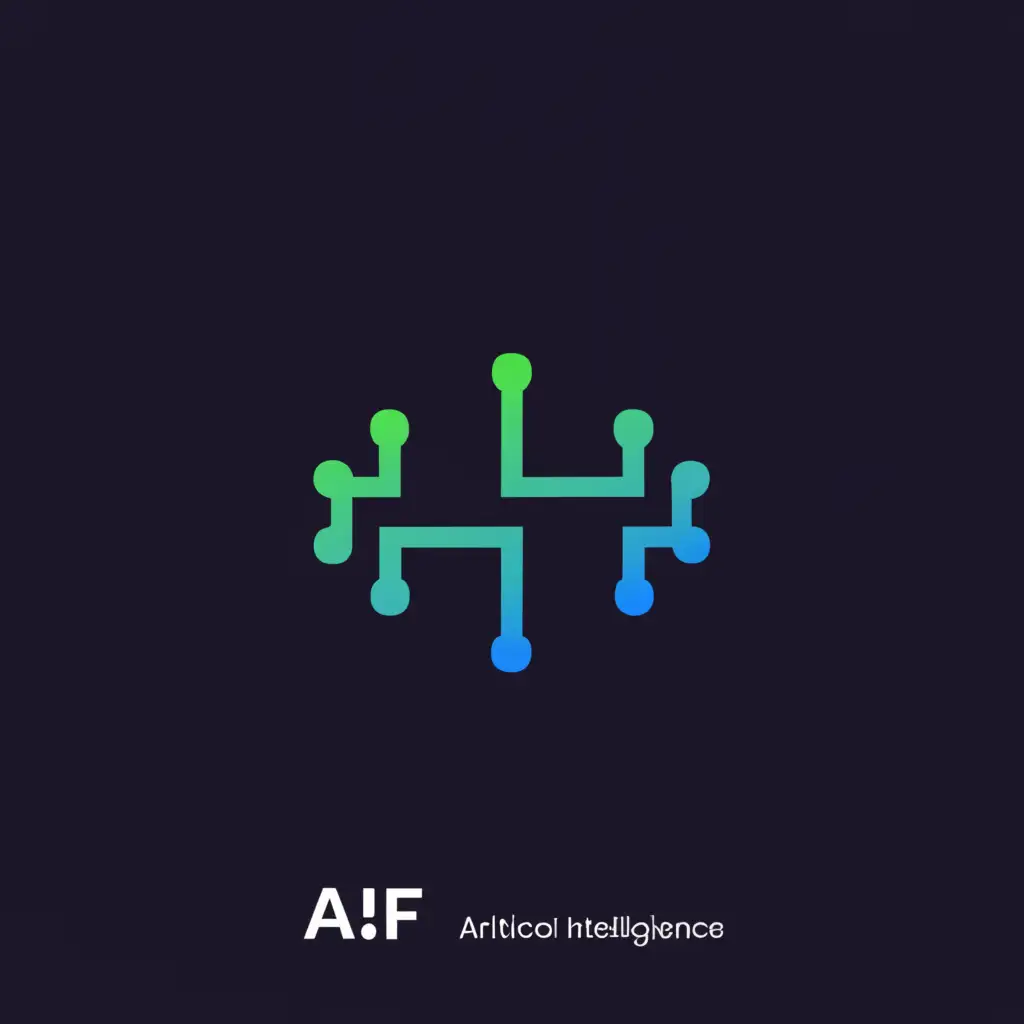 a logo design,with the text "T.F", main symbol:AI,Moderate,be used in Technology industry,clear background