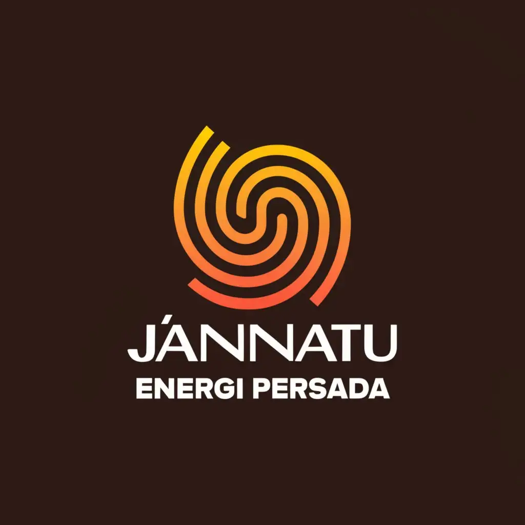 a logo design,with the text "JANNATU ENERGI PERSADA", main symbol:Fire,Moderate,clear background