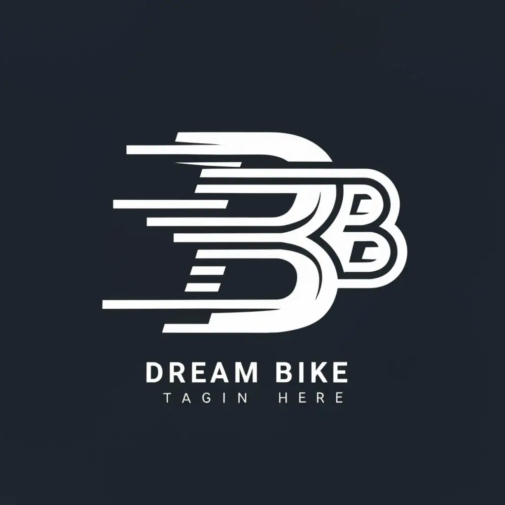 a logo design,with the text "Dream Bike", main symbol:DB,Moderate,clear background