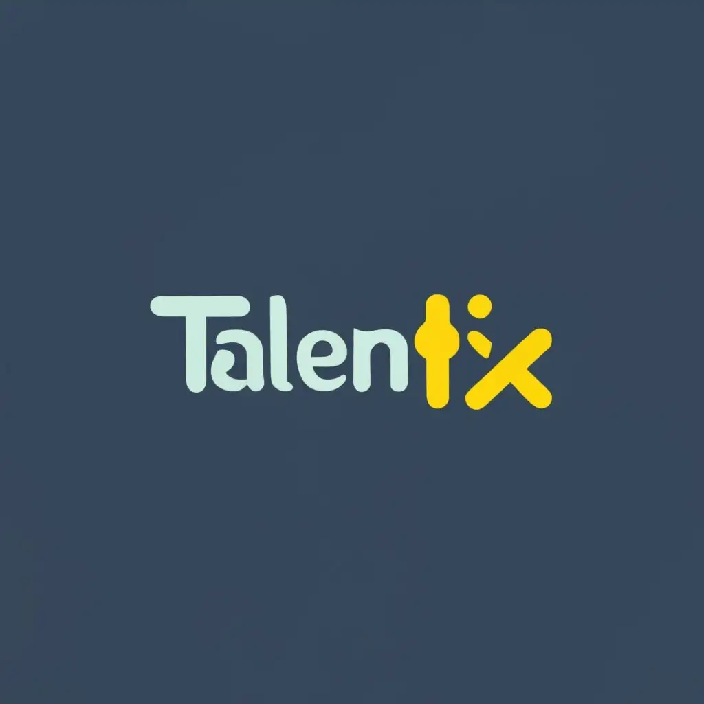 logo, any icon, with the text "TALENTIX", typography, be used in Technology industry