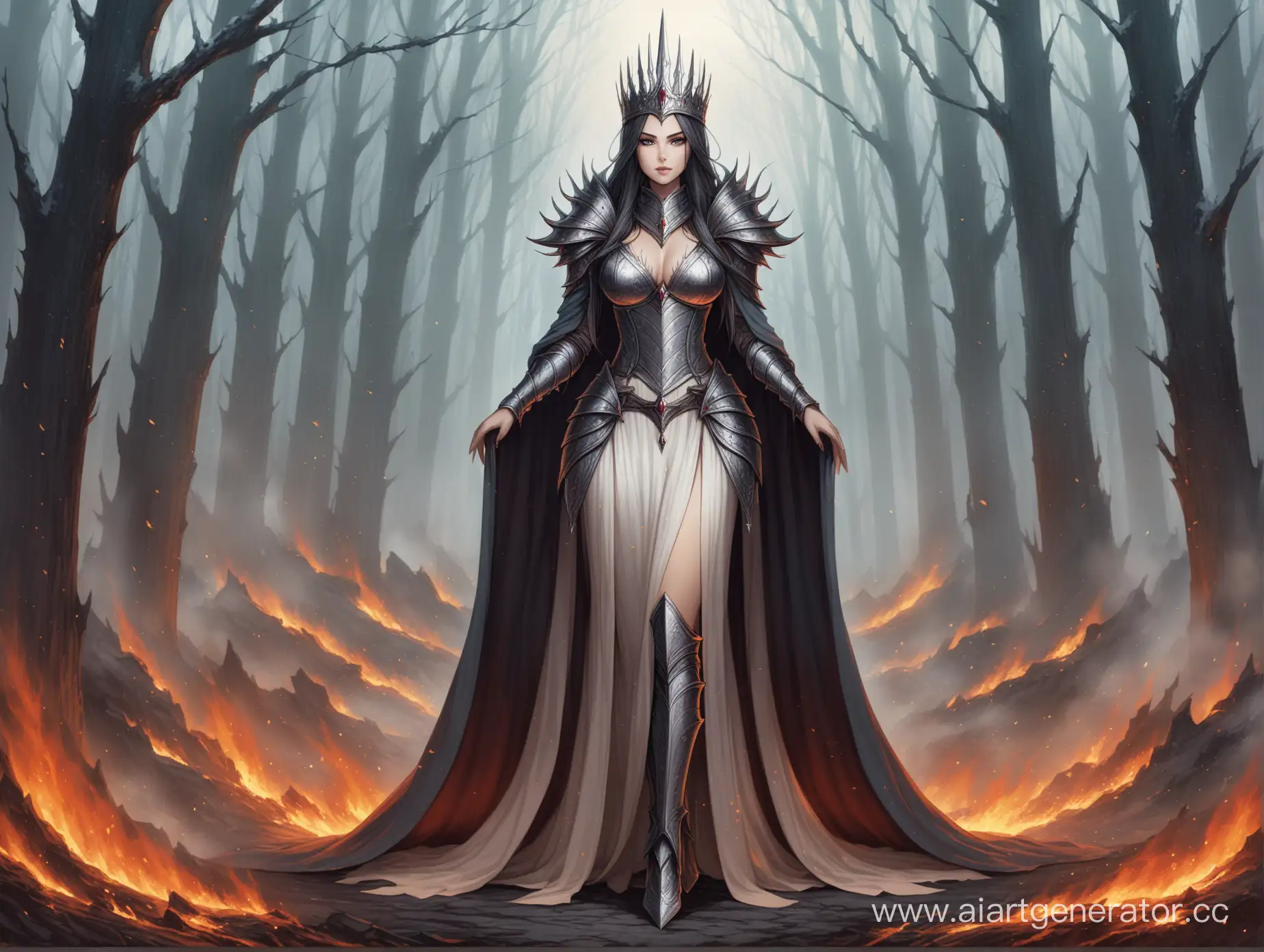 Medieval-Fantasy-Queen-of-Ashes-in-Full-Growth-Art