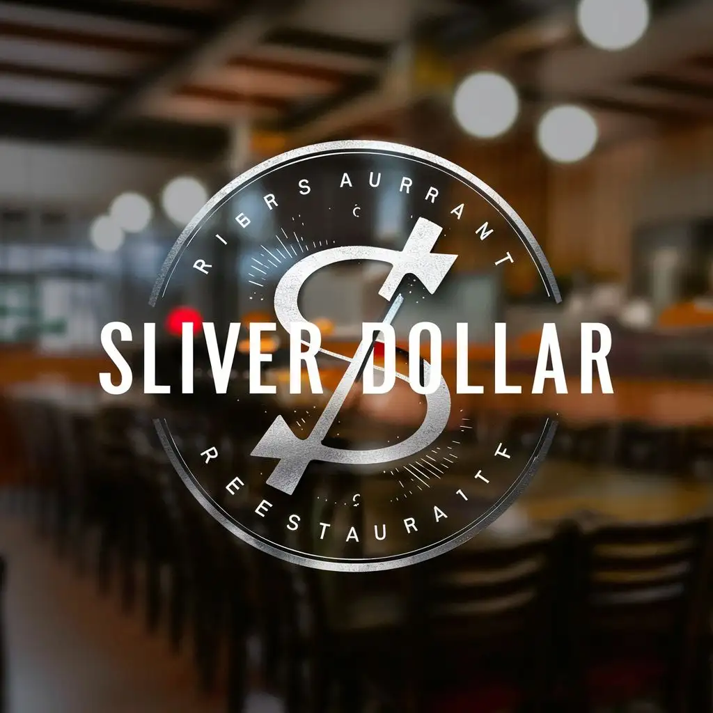 logo, sliver dollar, with the text "Sliver Dollar", typography, be used in Restaurant industry