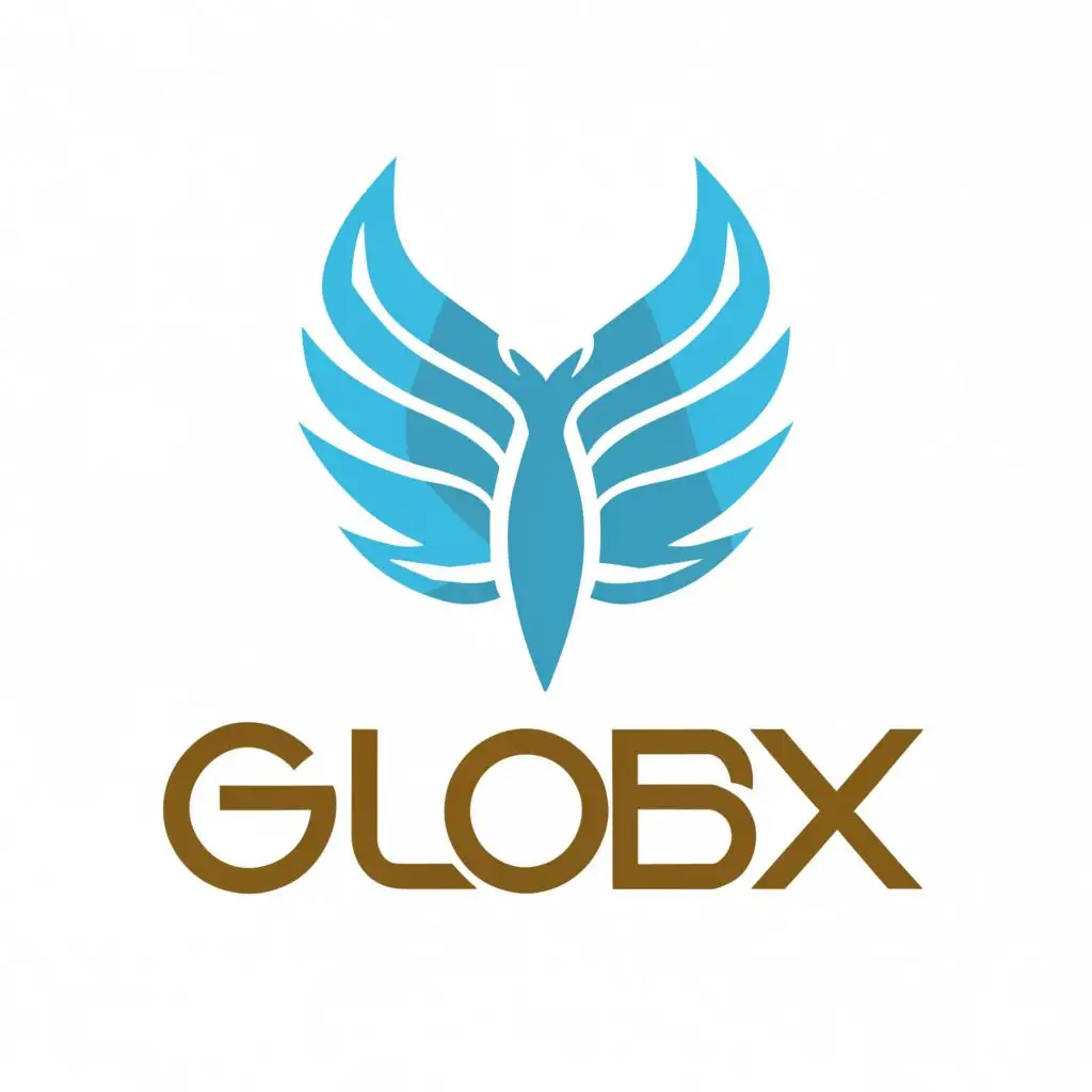 logo, BURAQ, with the text "GlobEx", typography