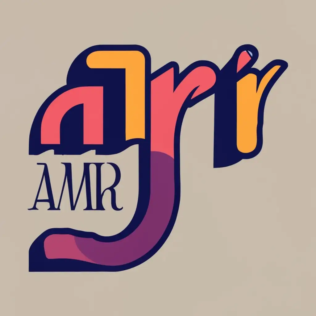 logo, banknote , with the text "Amir", typography, be used in Internet industry