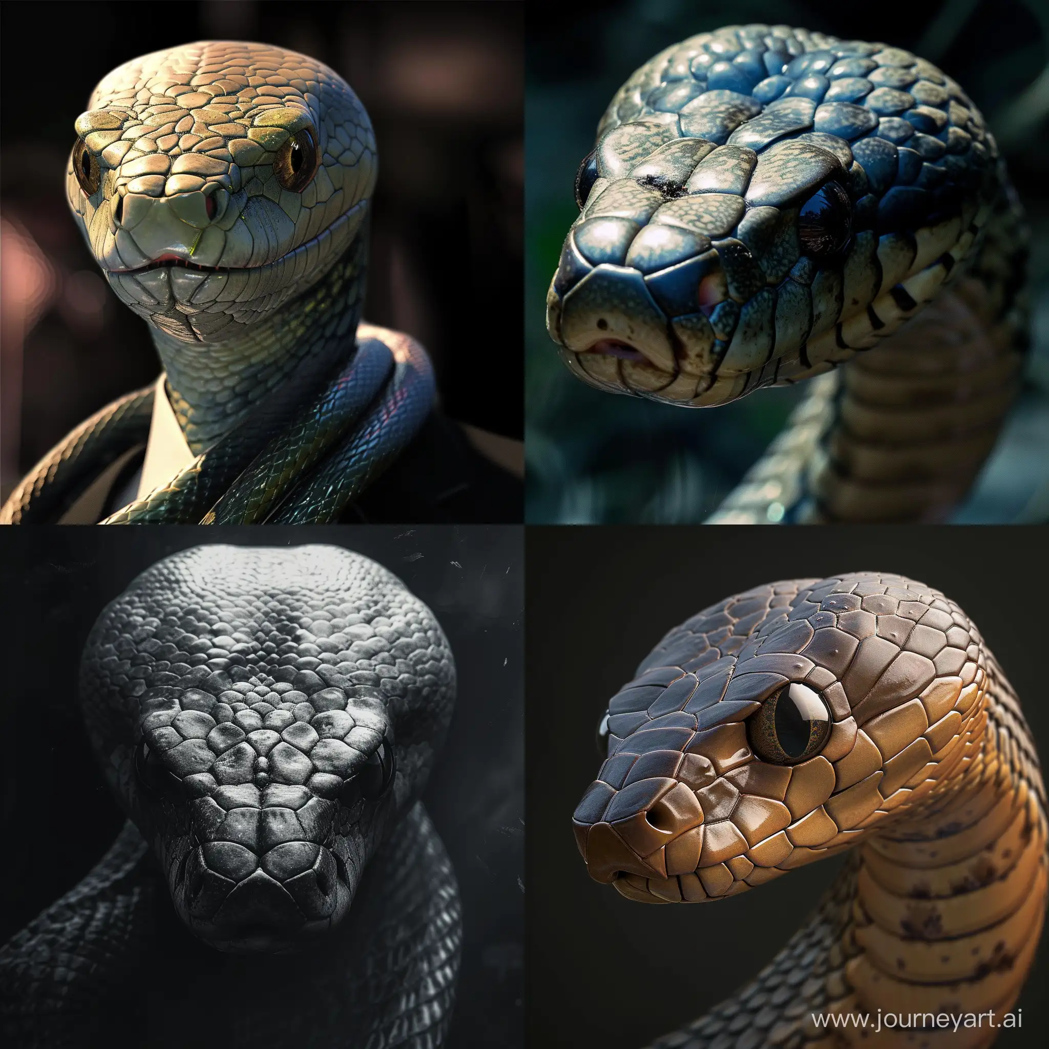 Mystical-Snake-Man-Portrait-in-Vibrant-Colors