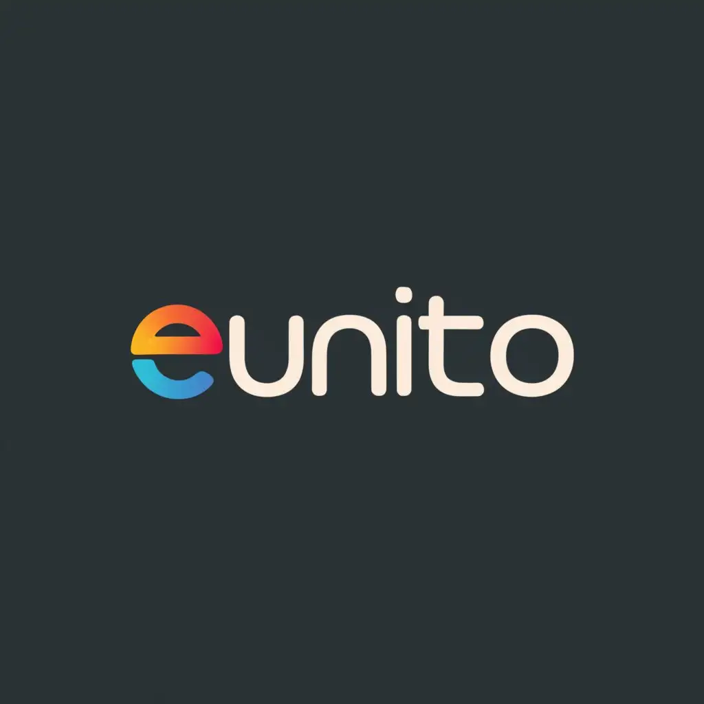 a logo design,with the text "Eunito", main symbol:Unity,Minimalistic,be used in Nonprofit industry,clear background