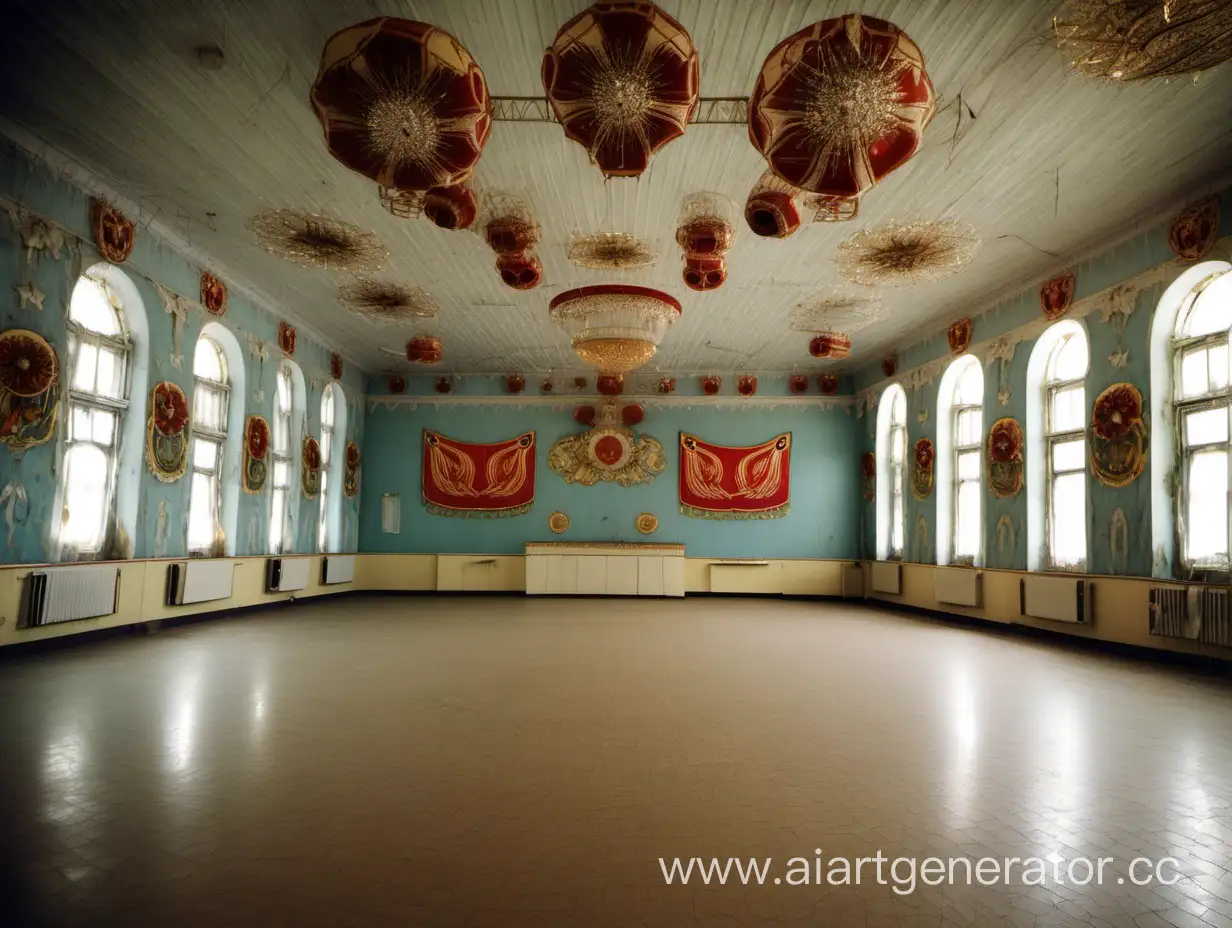 Vintage-USSR-Dance-Hall-with-Ornate-Decorations