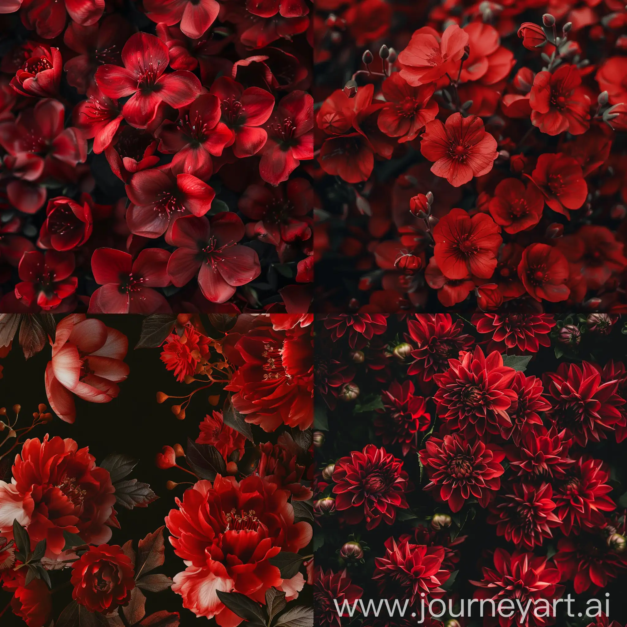 Opulente rote Blumen, Instagram story hintergrund