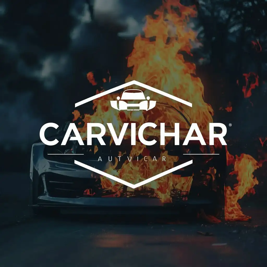 LOGO-Design-for-CarVichar-Fiery-Elegance-and-Typography-in-the-Automotive-Realm