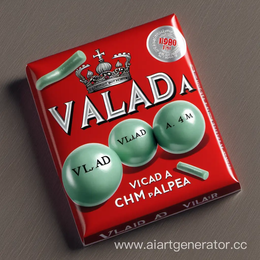 Person-Chewing-Gum-with-Custom-Inscription-Vlad-A4