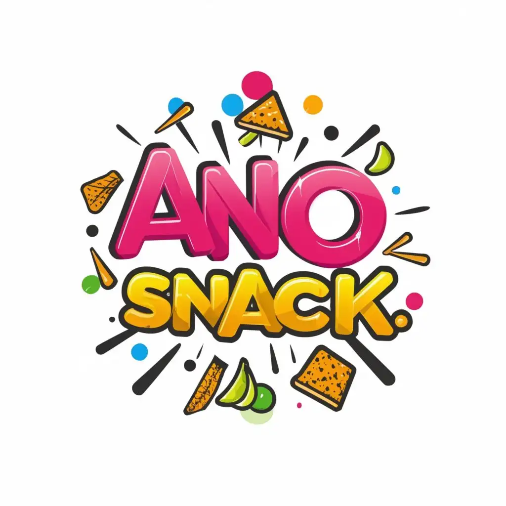 a logo design,with the text "ano snack
", main symbol:snack,complex,be used in Retail industry,clear background