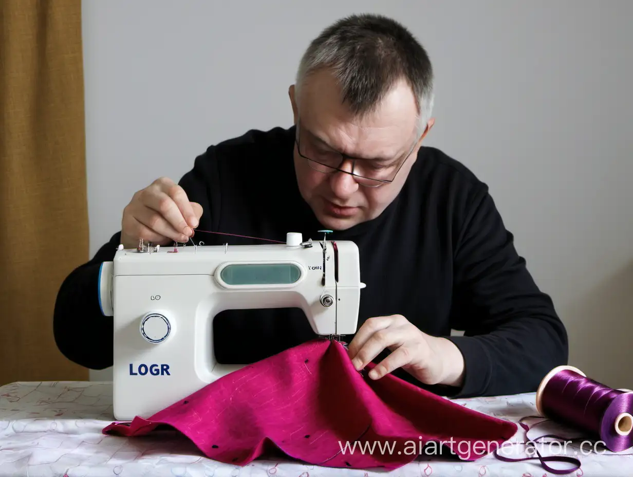 Igor-Skillfully-Sewing-a-Traditional-Lopatnik-Garment