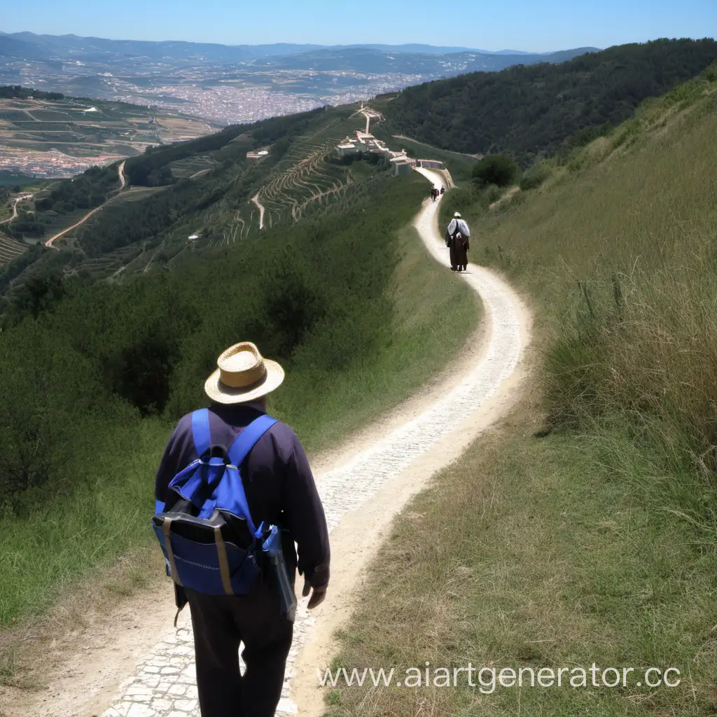 Pilgrims-Walking-the-Way-of-St-James-in-France-Spain-and-Portugal