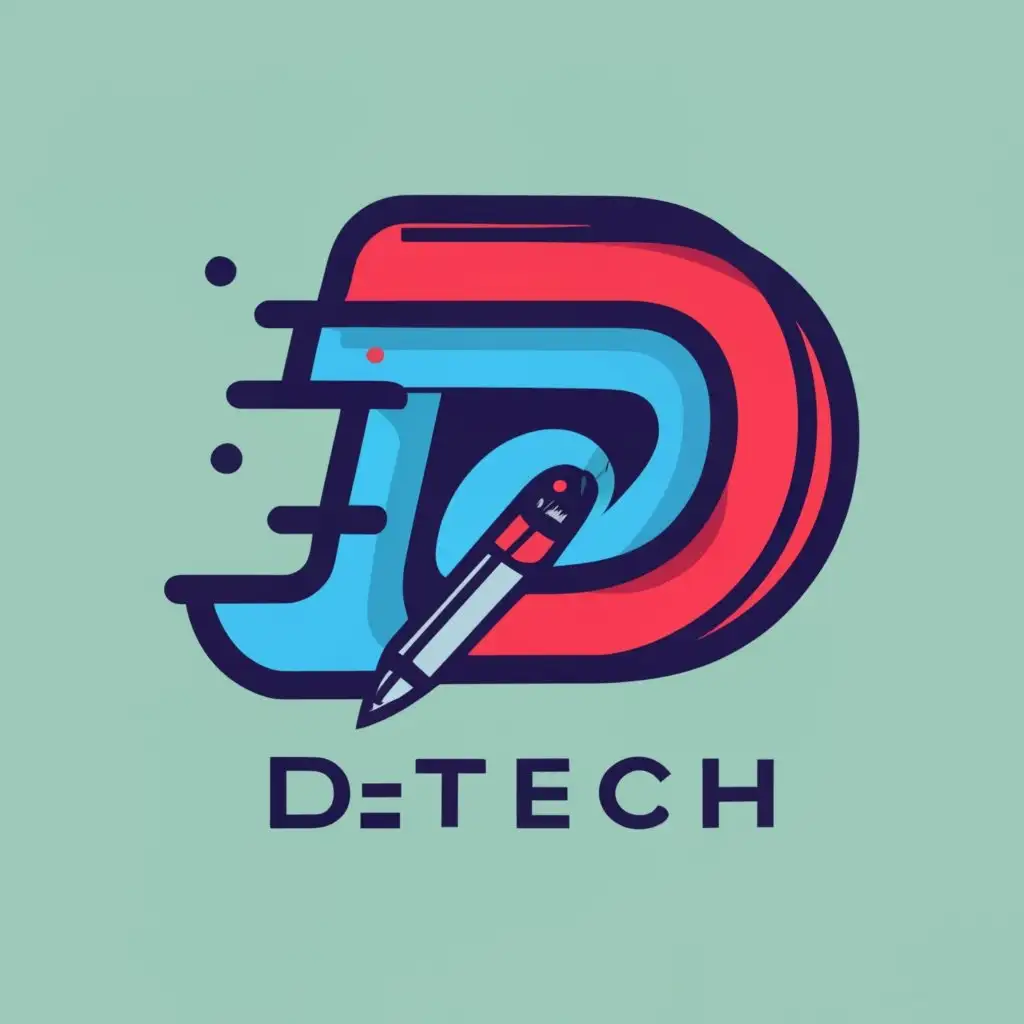 logo, DESIGNER, with the text "D-TECH ", typography, be used in Technology industry