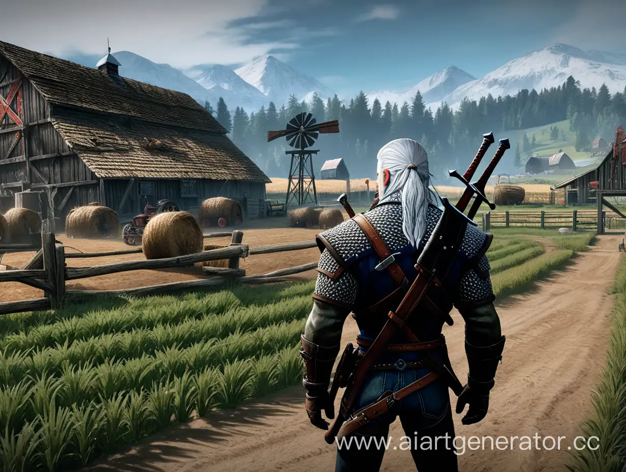 Geralt survives on a farm, develops on his own farm, and chills on the farm.
