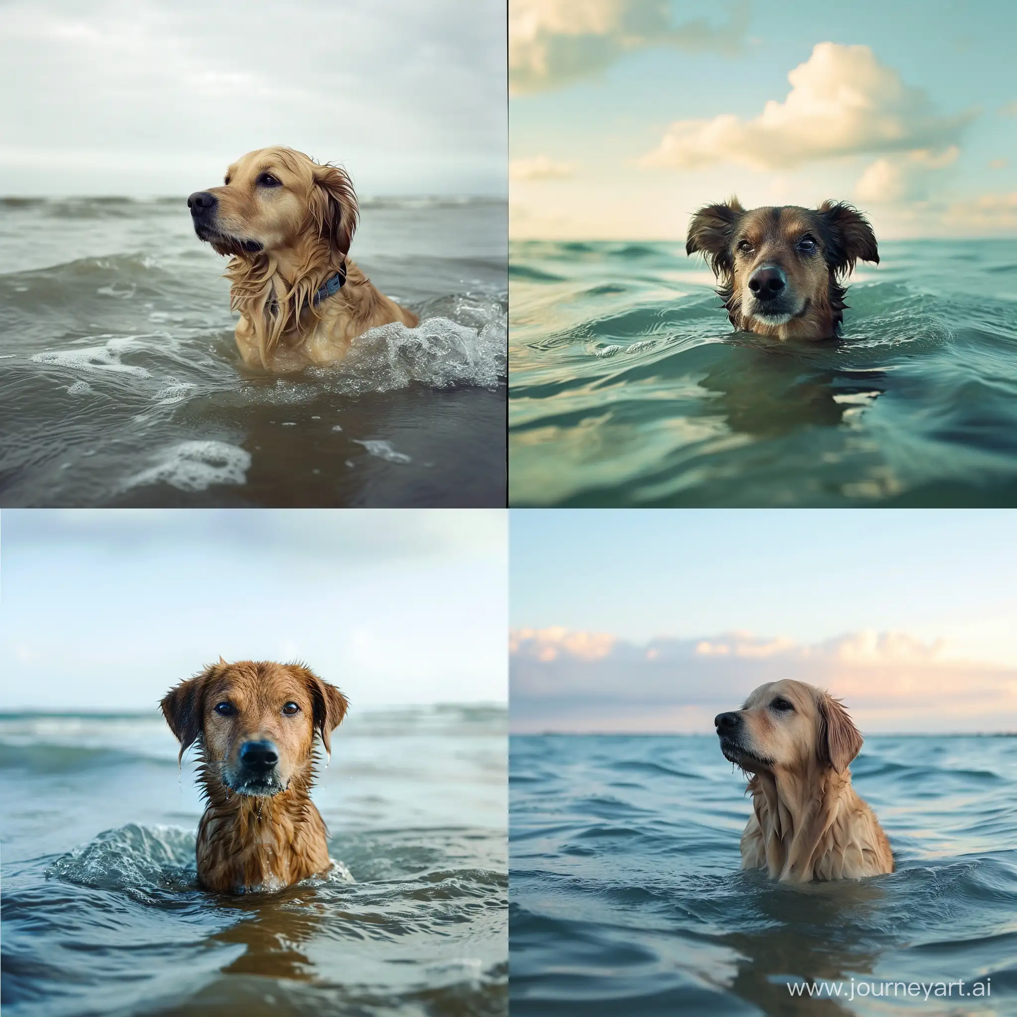 Playful-Dog-Enjoying-the-Ocean-Waves