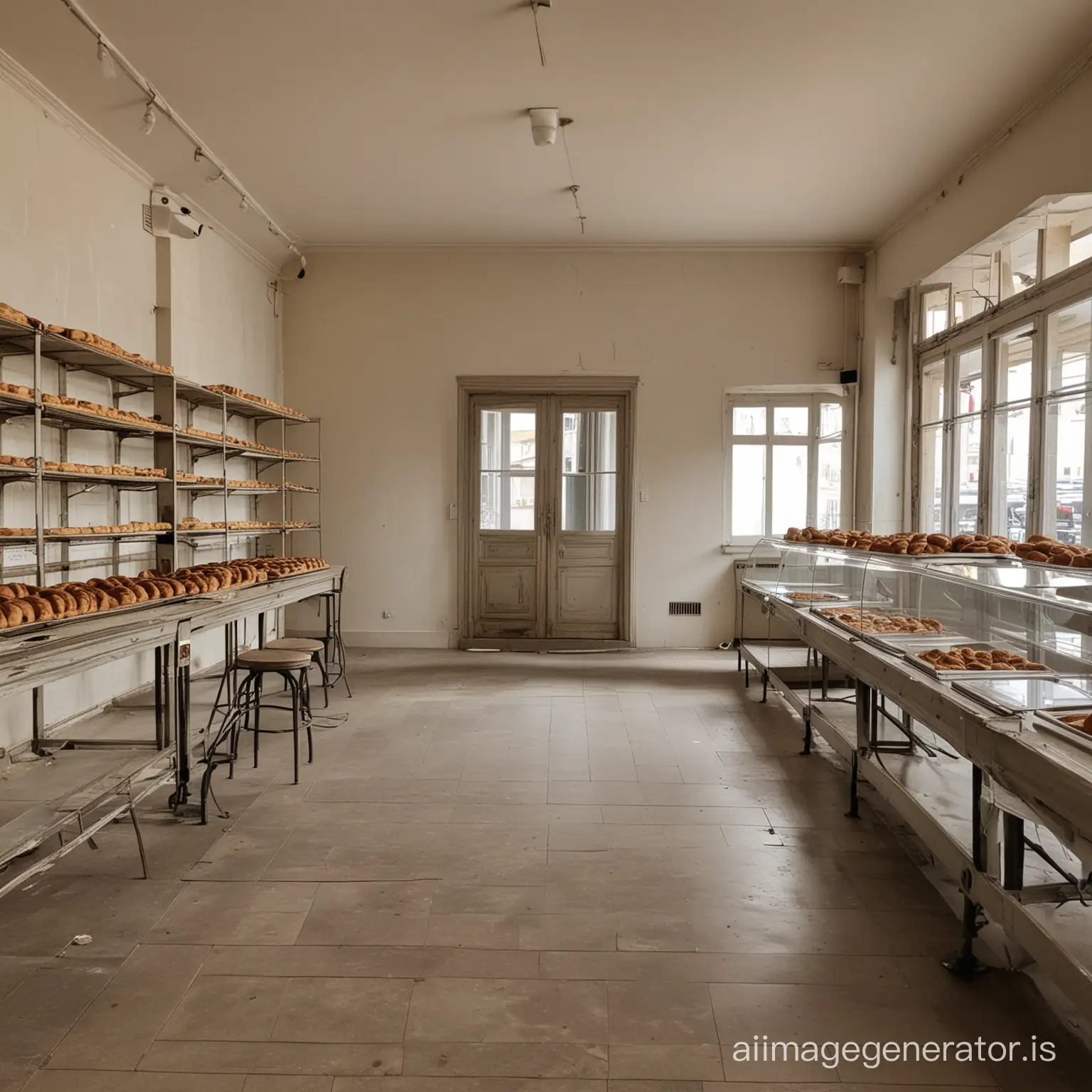 empty french bakery