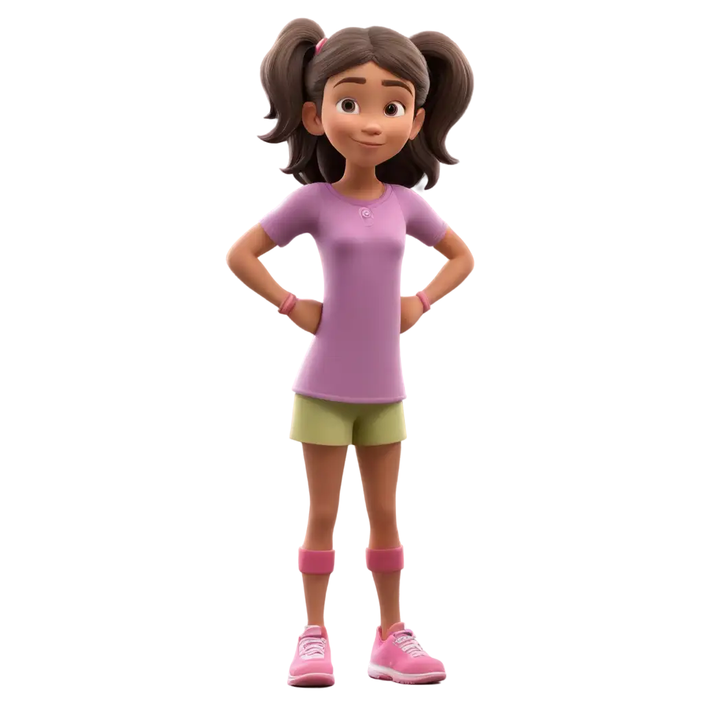 10YearOld-Cartoon-Girl-in-3D-Vibrant-PNG-Illustration-for-Engaging-Visual-Content