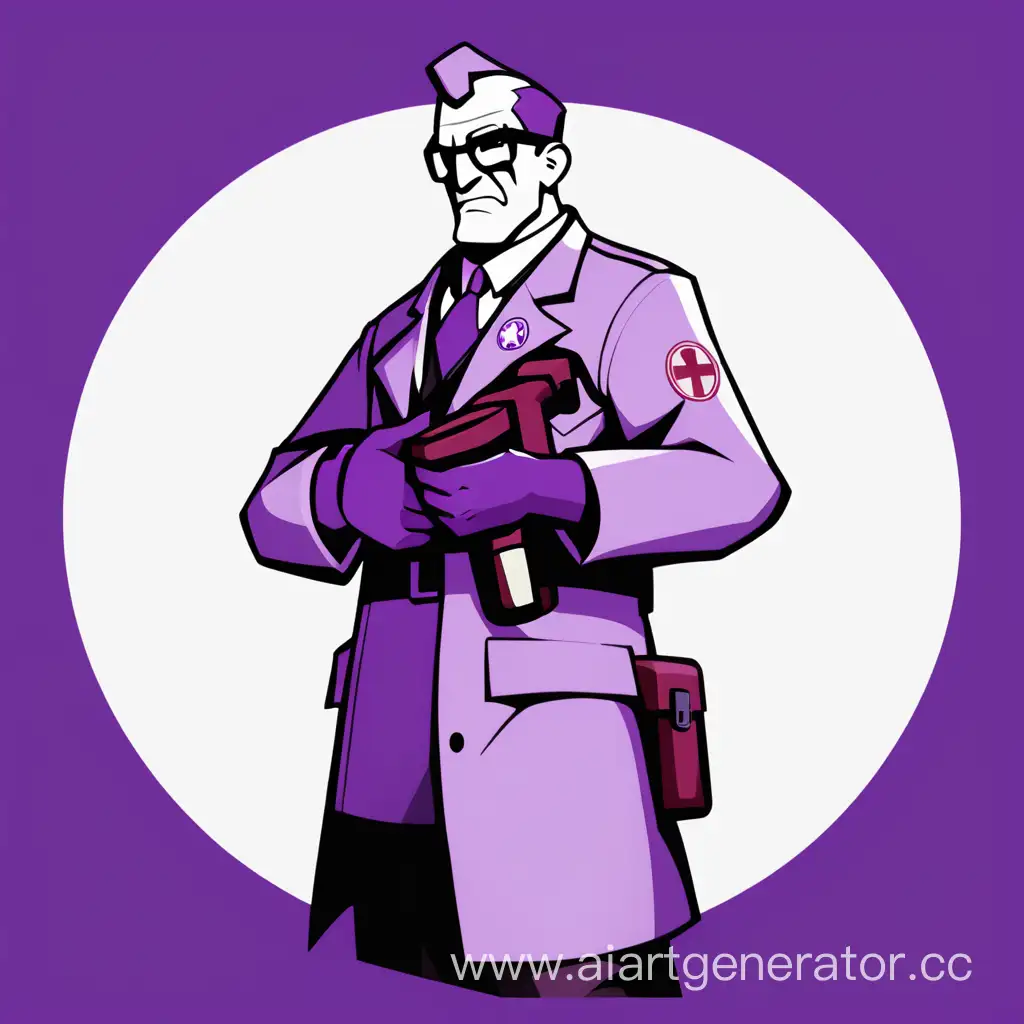 team fortress 2, medic, purple