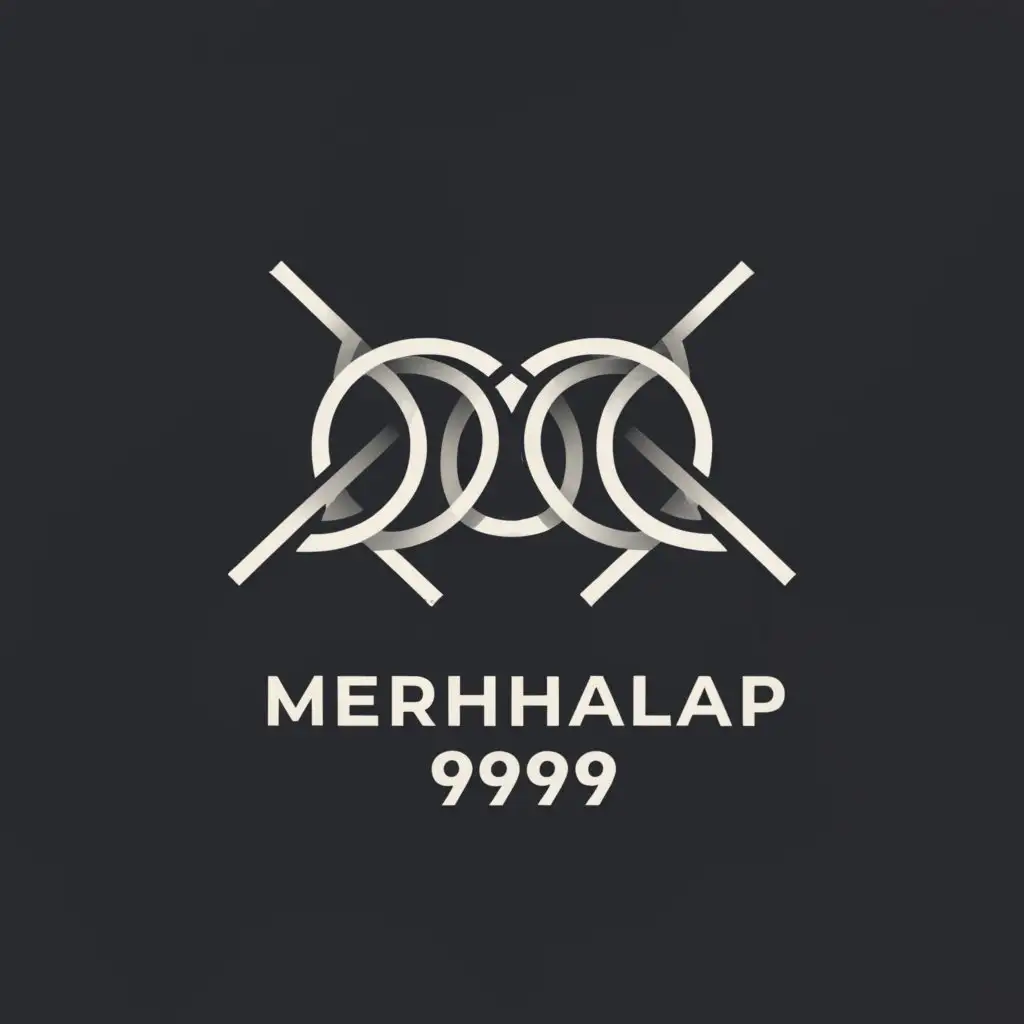 a logo design,with the text "Merhalap9999", main symbol:M,Minimalistic,be used in Technology industry,clear background