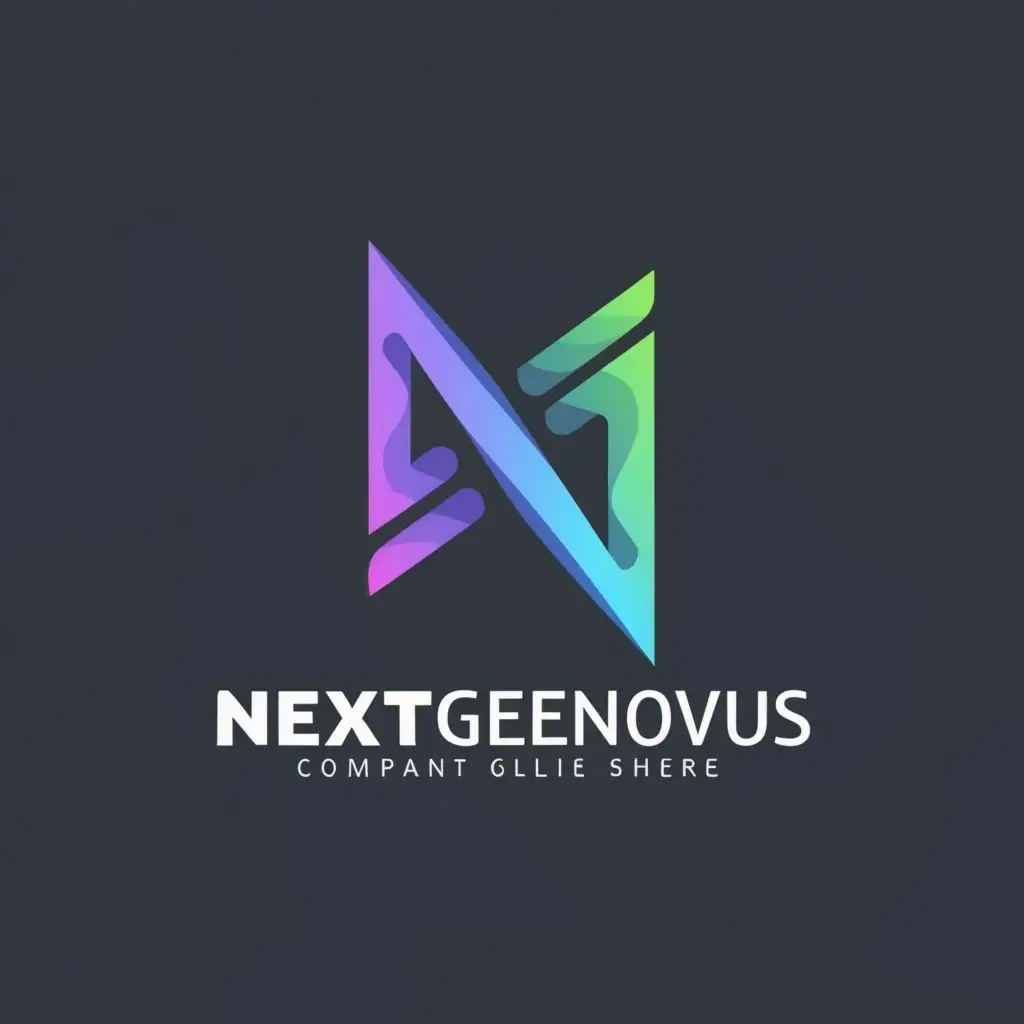 logo, Letter N and G, with the text "nextgennowus", typography, be used in Technology industry