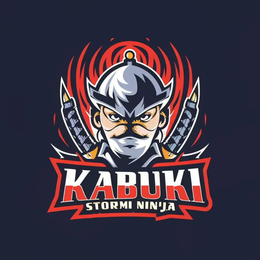 LOGO Design for Kabuki Storm Ninja Striking Entertainment Emblem with ...