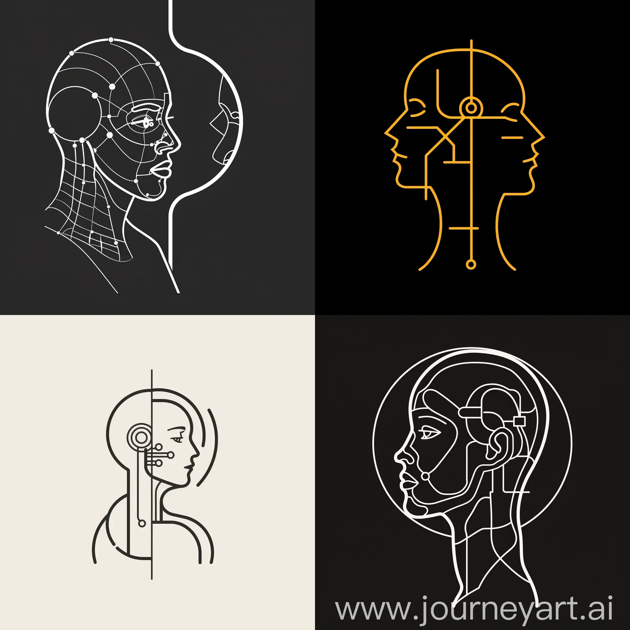 Reflections-of-Artificial-Intelligence-Minimalistic-Vector-Logo