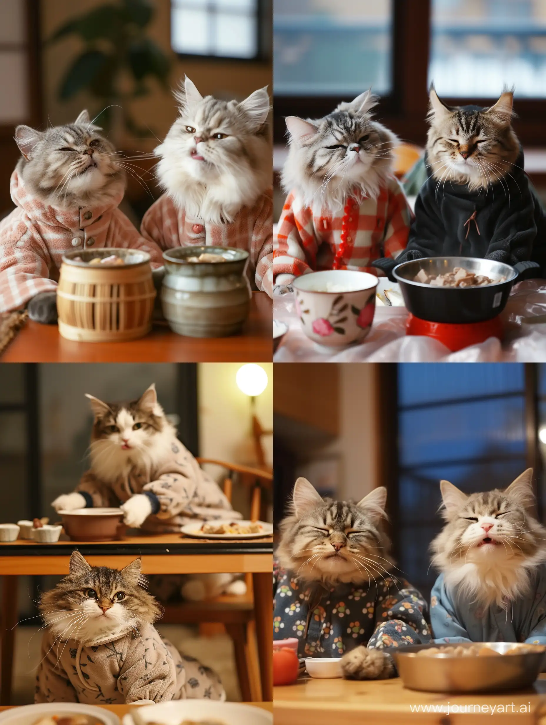 Cozy-Cats-Enjoying-Hot-Pot-Feast