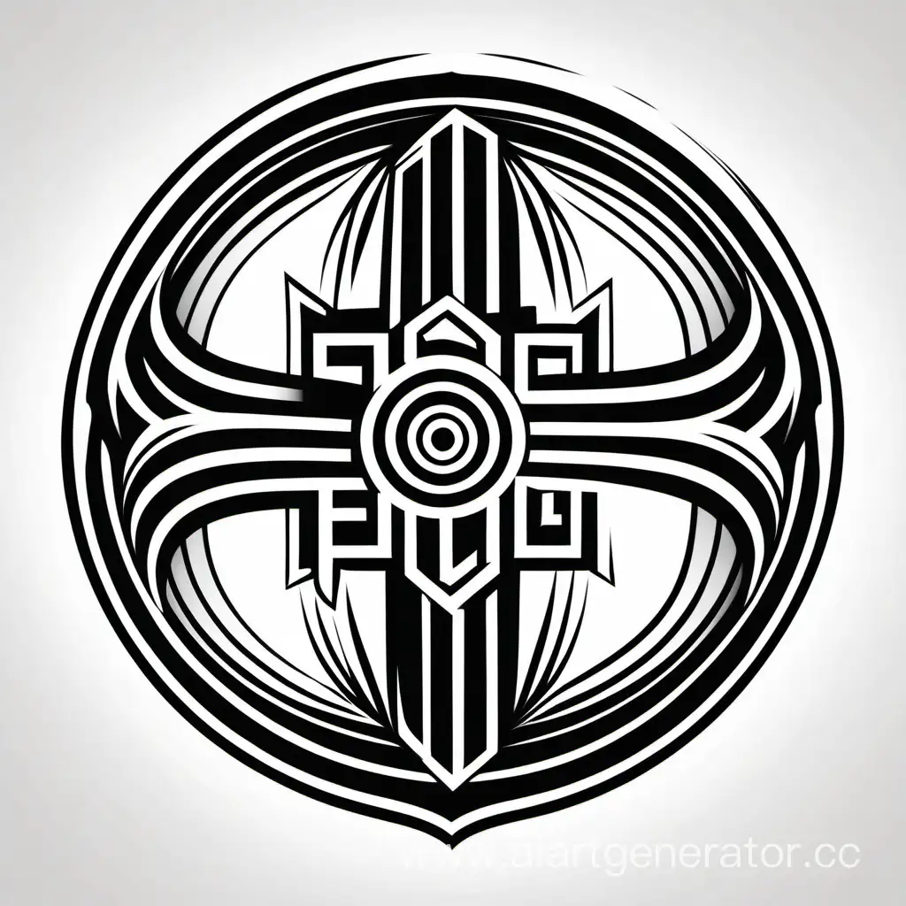 черно белый логотип без надписи