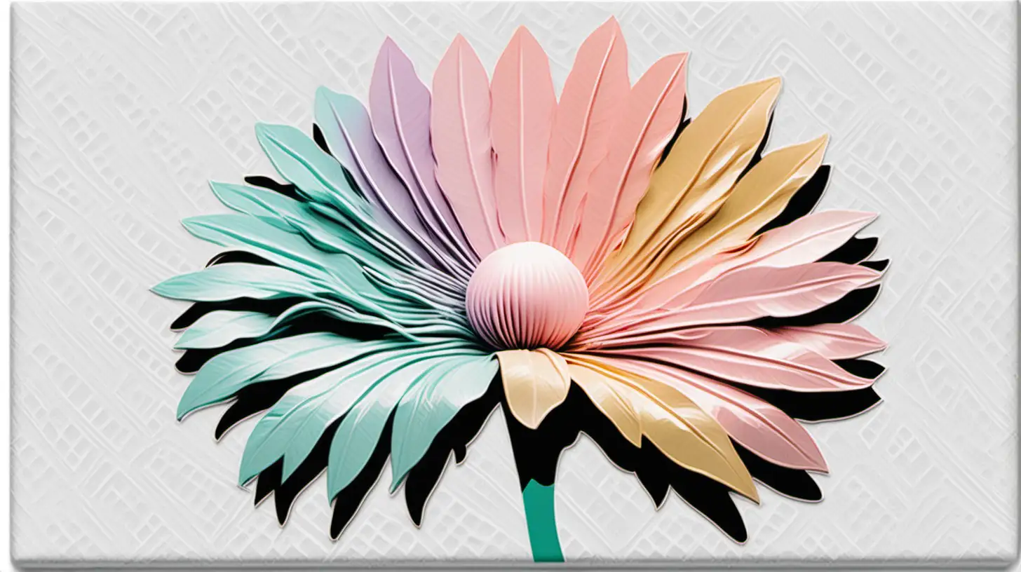 Pastel Watercolor Brazilian Plume Flower Clipart Andy Warhol Inspired