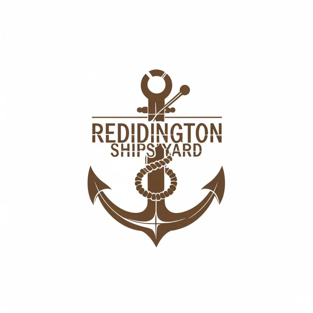 logo, anchor, with the text "Reddington shipyard", typography