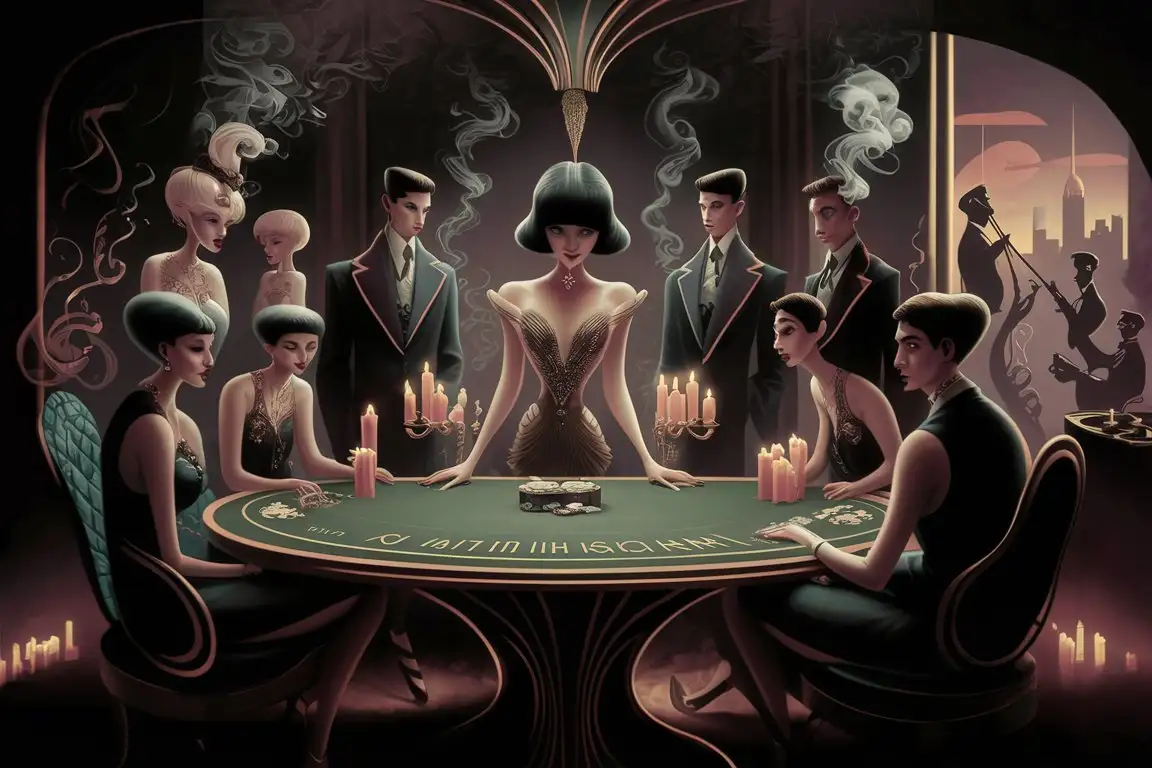 Opulent-Art-Deco-Poker-Game-Scene-with-Glamorous-Characters-and-City-Skyline