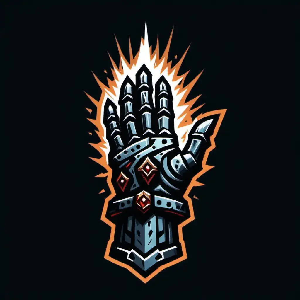 Mystical Armored Hand Absorbing White Energy Icon in 2D Darkest Dungeon Style