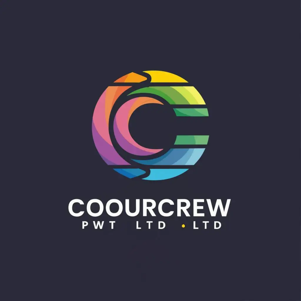 LOGO-Design-for-ColourCrew-Pvt-Ltd-Modern-Typography-in-the-Technology-Industry