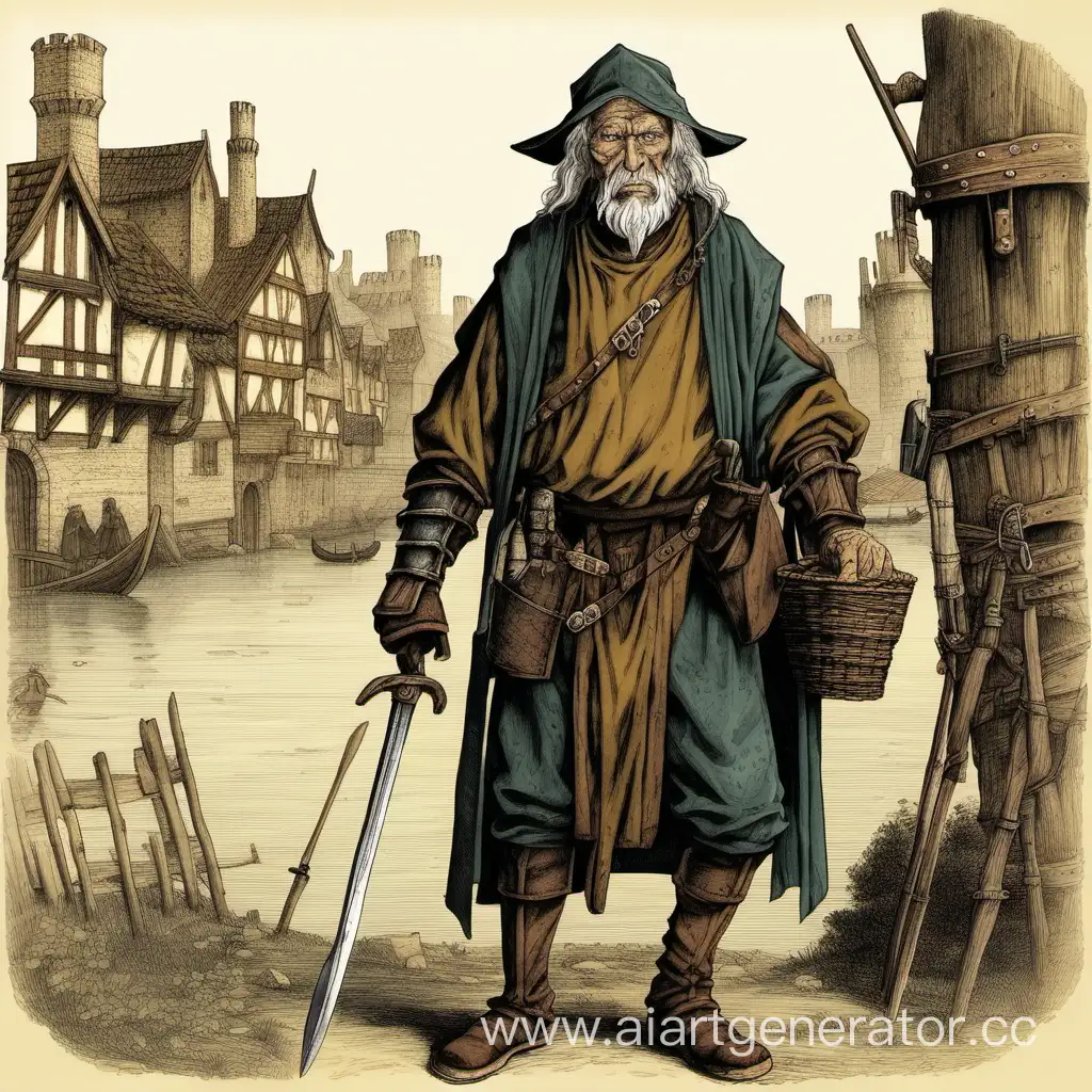 Aged-Bounty-Hunter-in-the-Middle-Ages-Pursuing-Justice