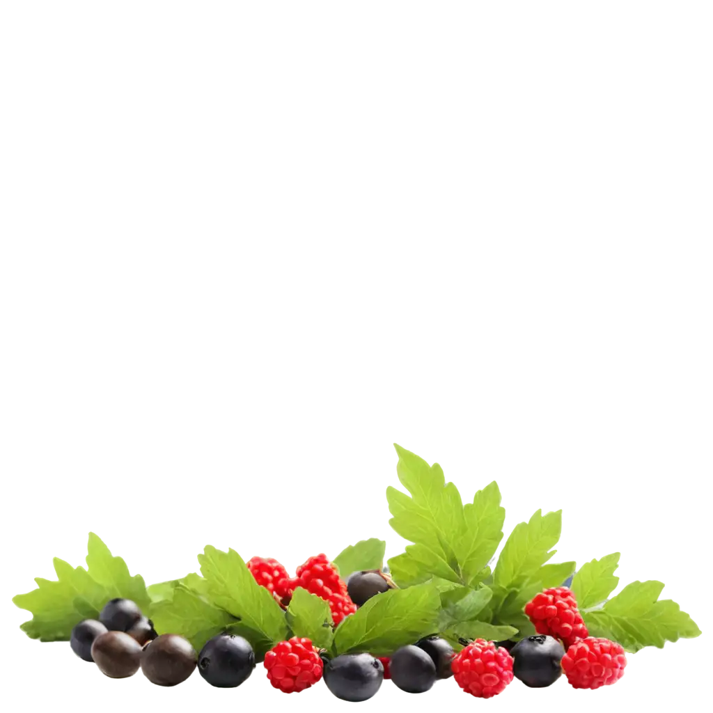 berries and champignons