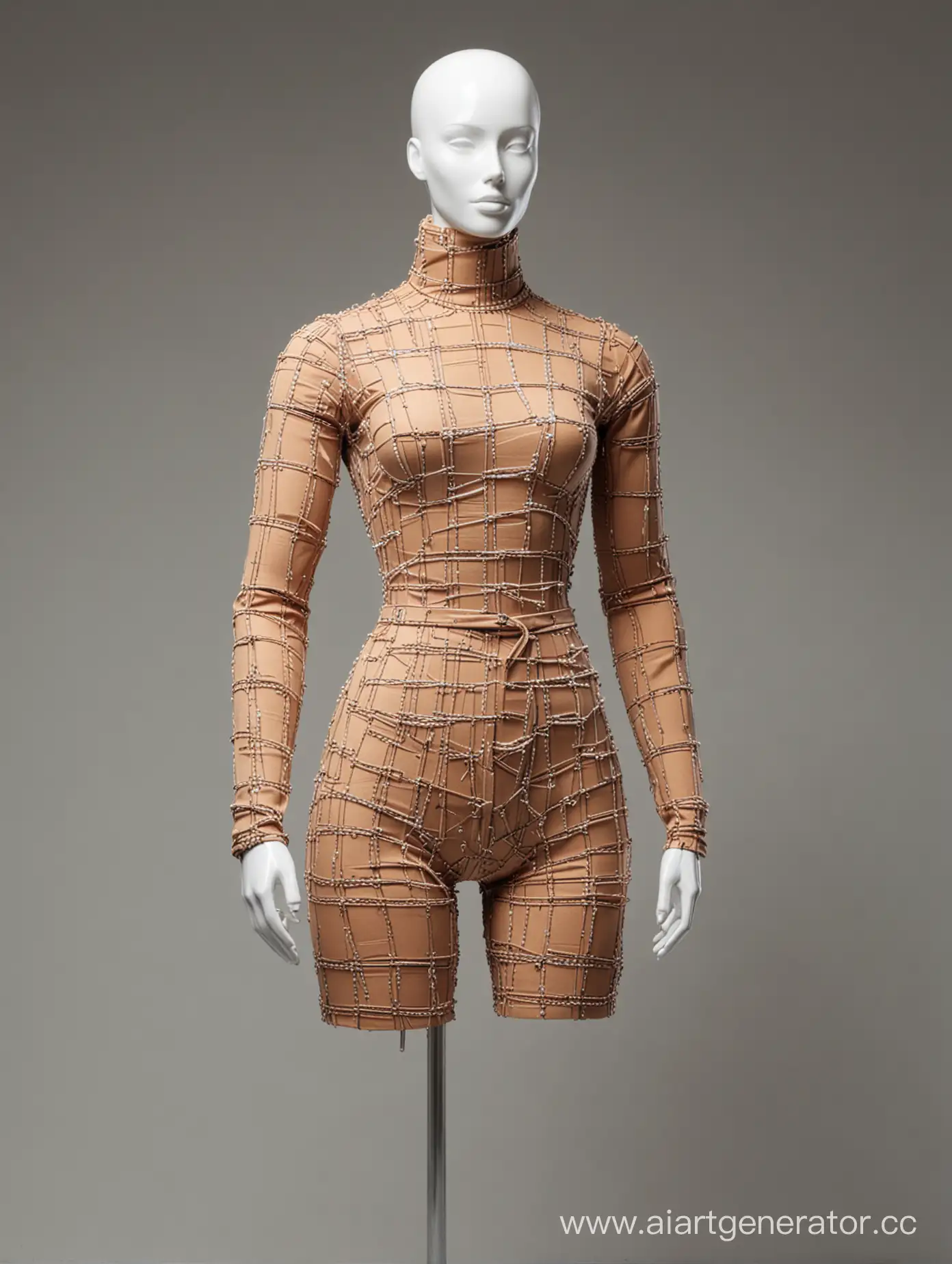 Artistic-Mannequin-Dressed-in-Construction-Material-Fashion