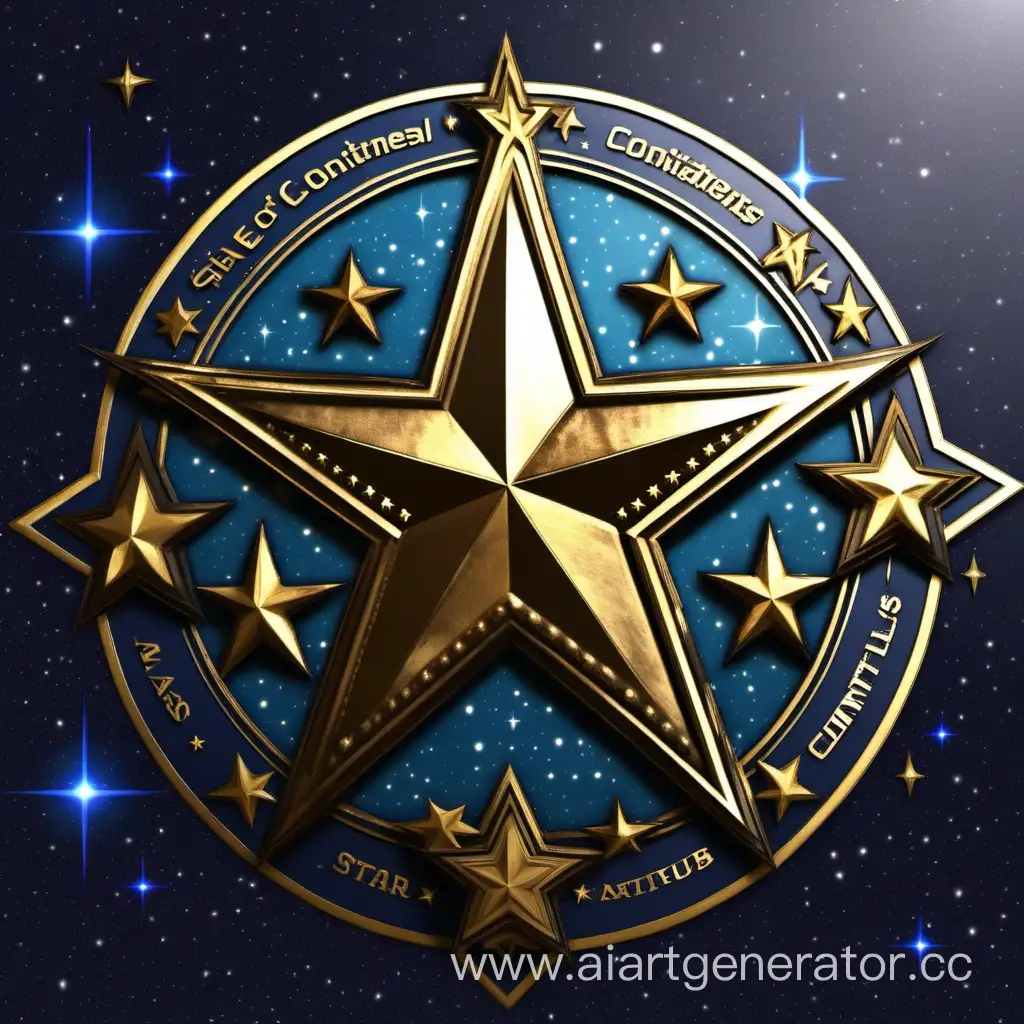 эмблема команды под названием "Звезды Континентов"