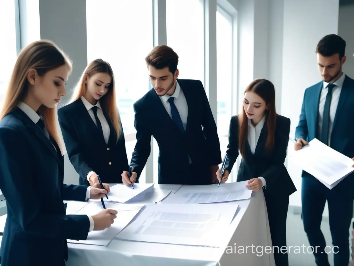 Professional-Volunteers-Collecting-Signatures-in-Prestigious-Office