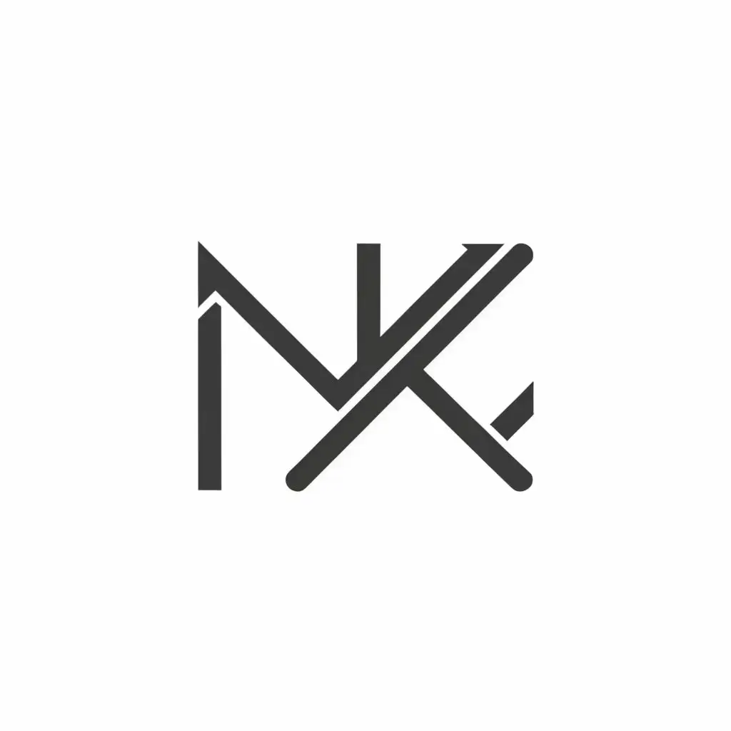 a logo design,with the text "Nk", main symbol:Nk,Moderate,be used in Internet industry,clear background