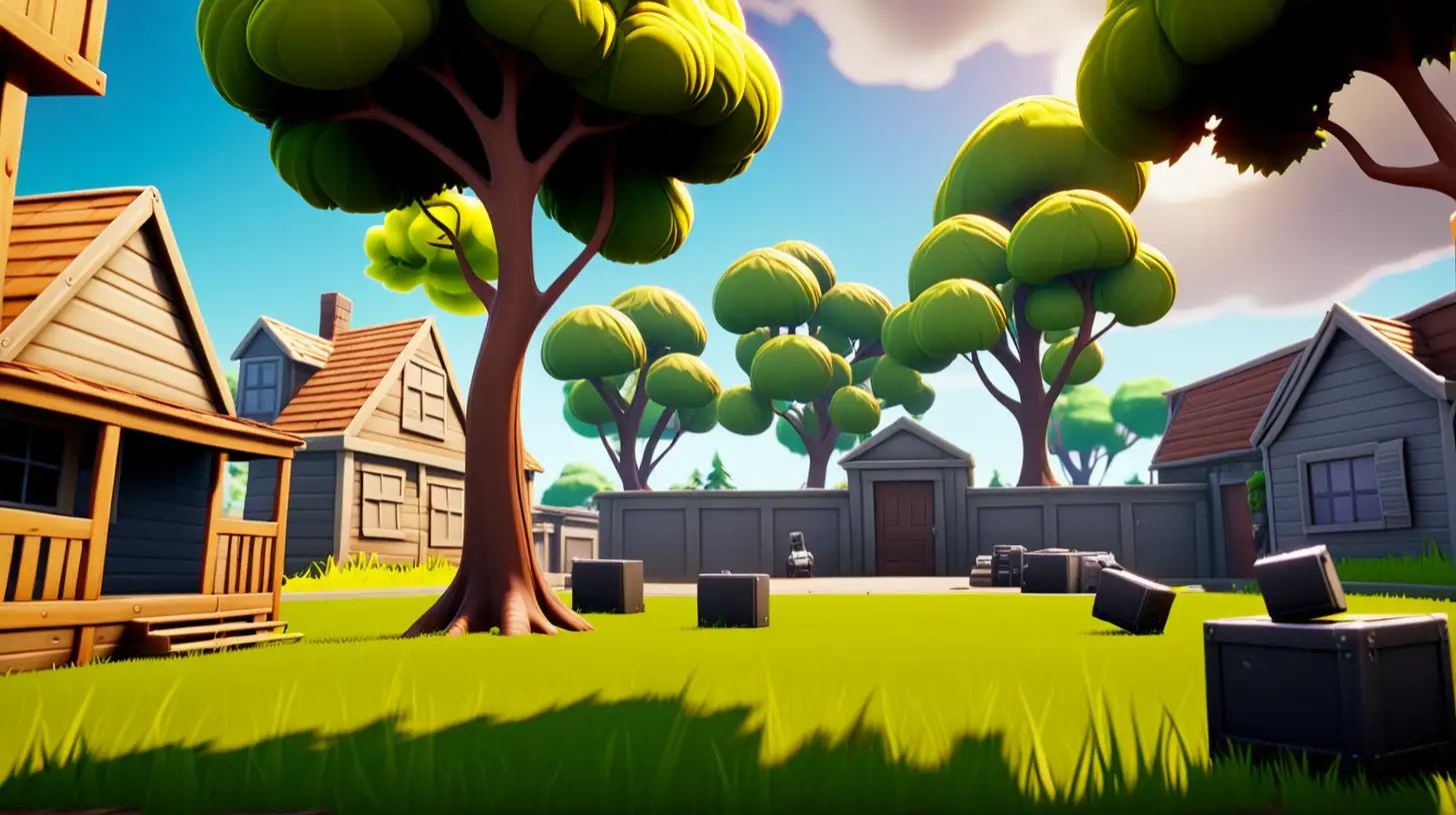 Fortnite Prop Hunt in Park Scene Camouflaged Fun for Gamers