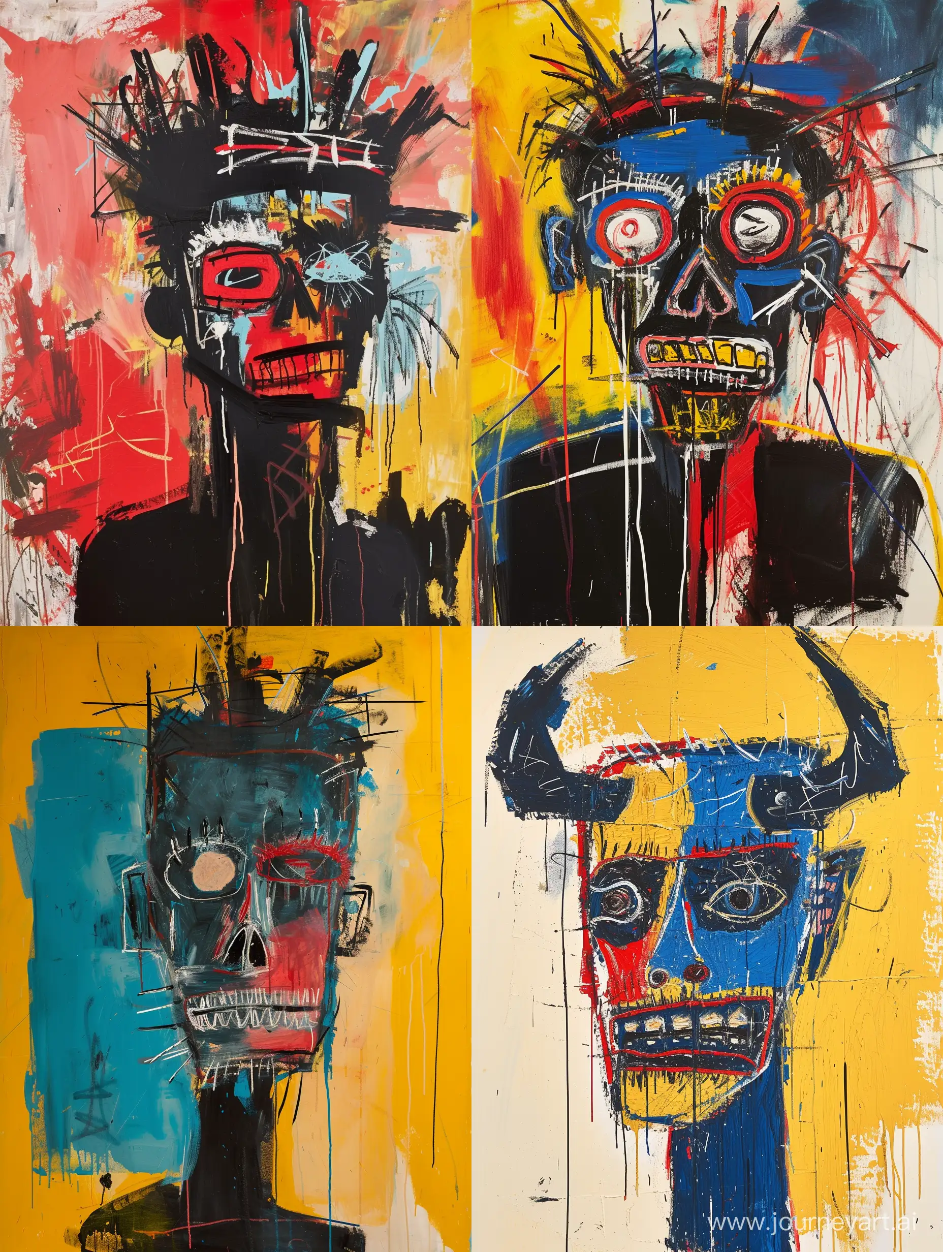 Vibrant-BasquiatInspired-Masterpiece-by-Keith-Negley-AwardWinning-Realistic-Painting