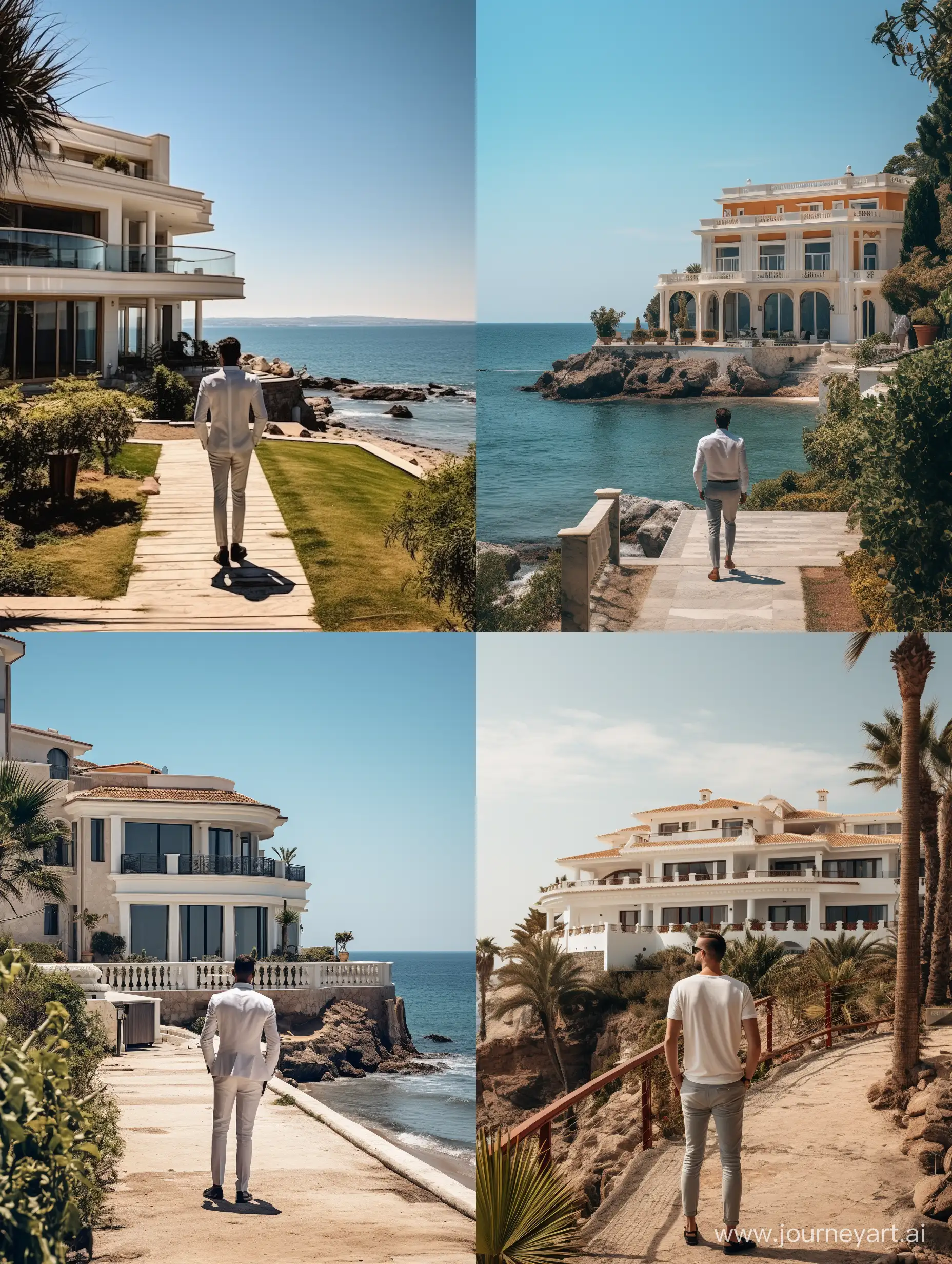Luxurious-Seaside-Villa-Elegant-Man-Captured-in-Street-Photography