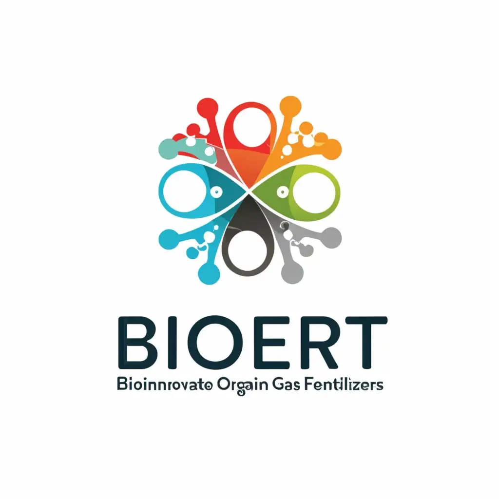 a logo design,with the text "BIOFERT: Bio-Innovative Organic Gas & Fertilizer", main symbol:Aesthetic,Moderate,clear background