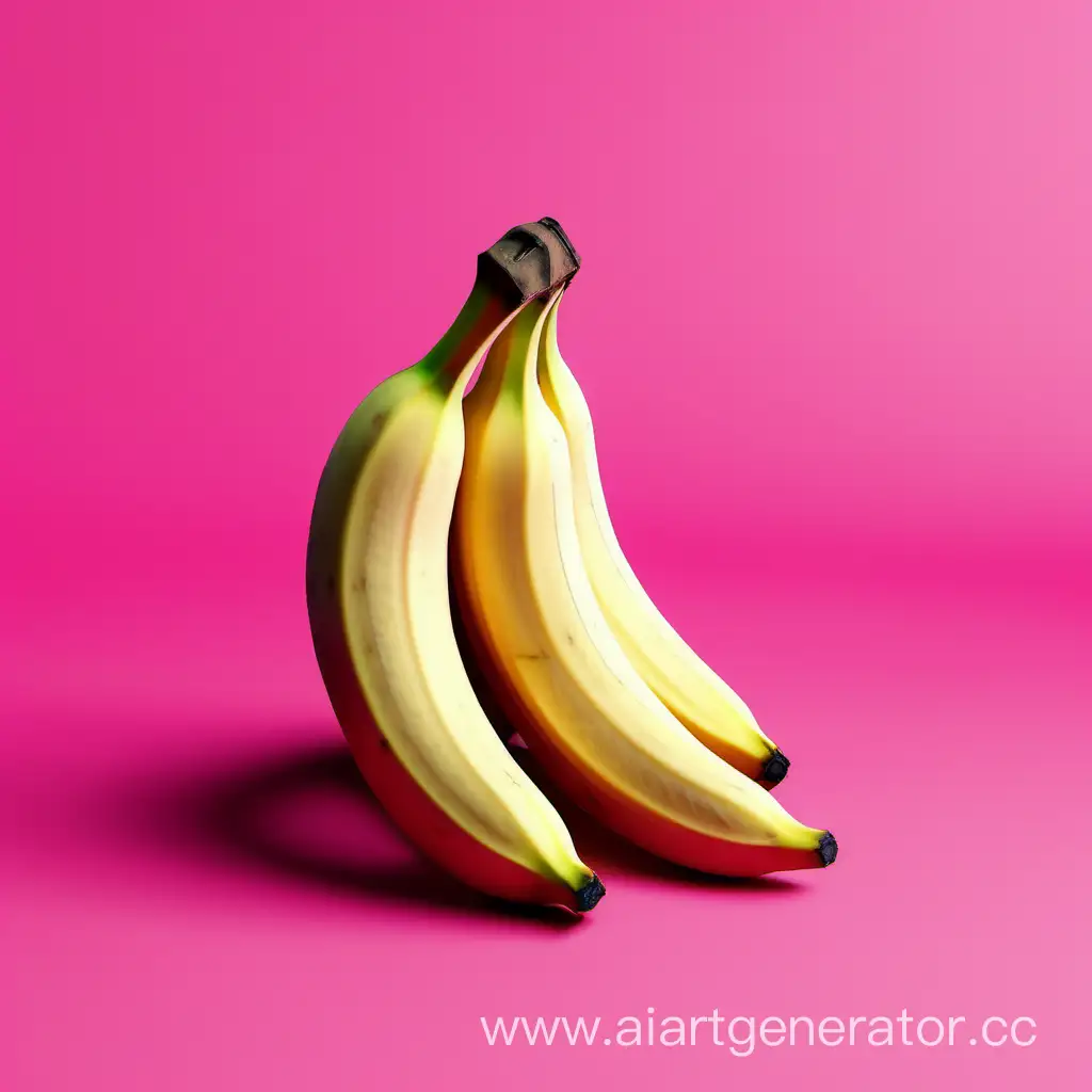 Розовый банан