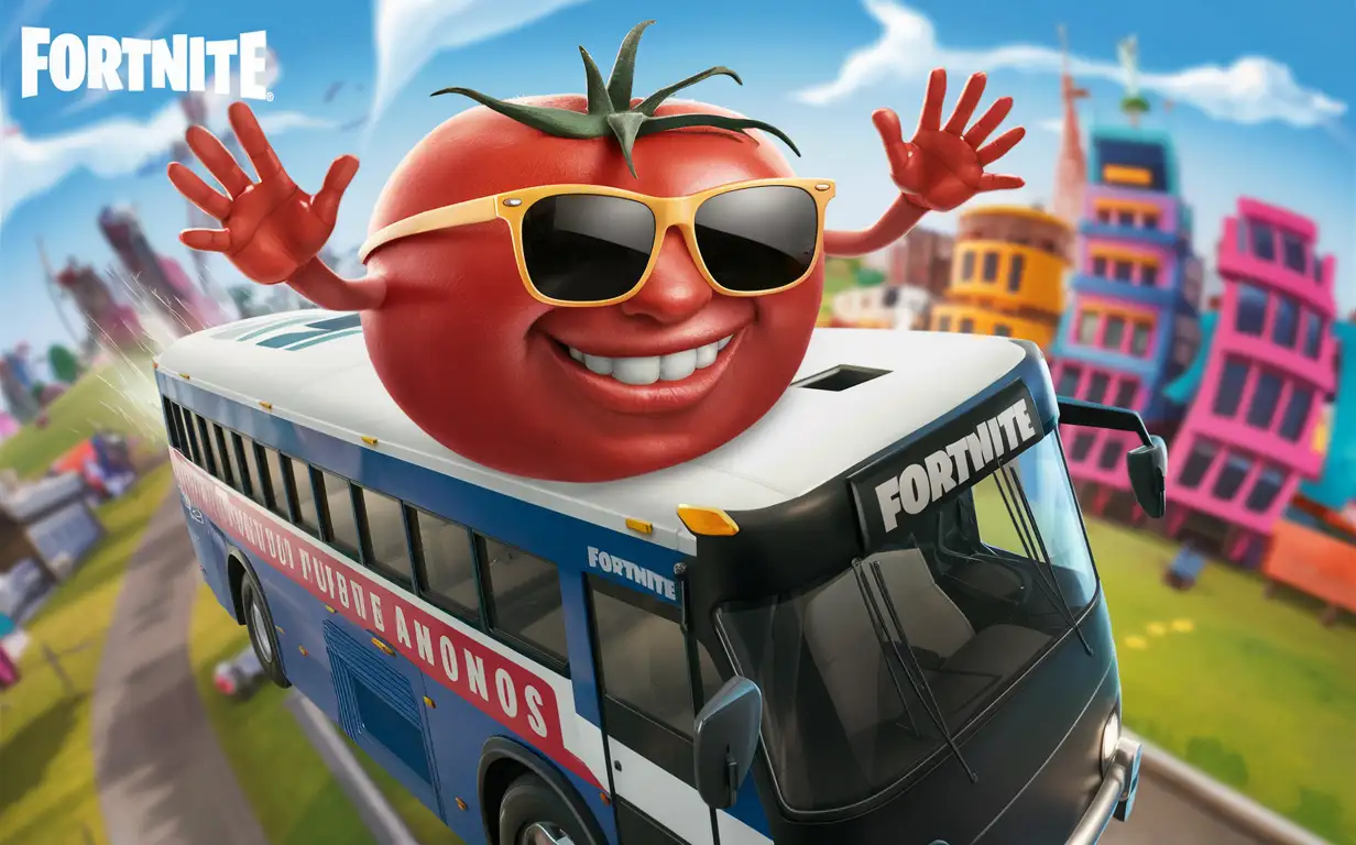 What is this Mr. Tomato doing in fortnite⁉