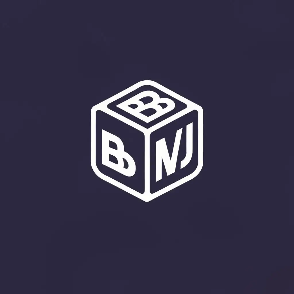 a logo design,with the text 'BMJ', main symbol:DICE ROLLING,Moderate,clear background
