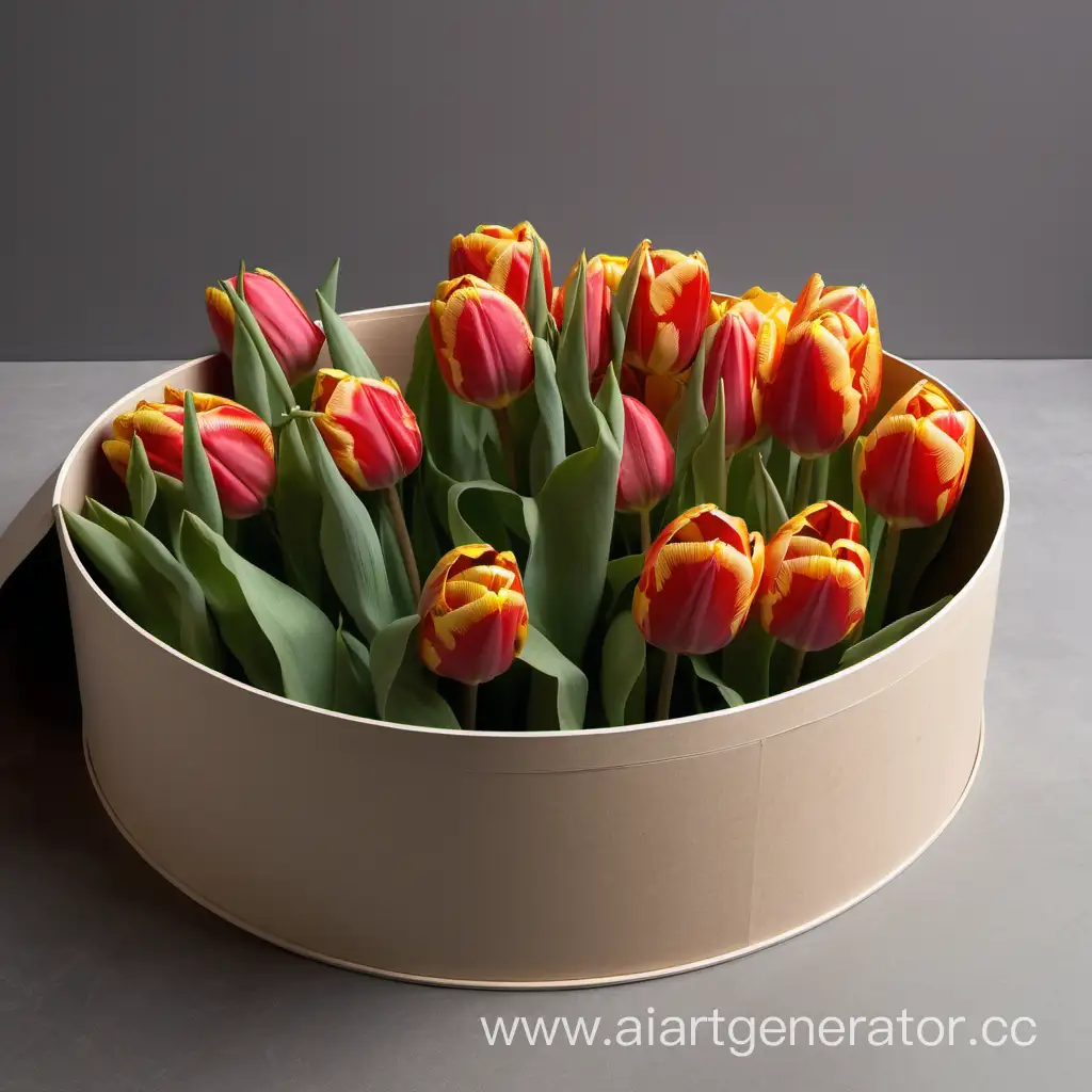 Tulips-in-Round-Box-with-Lid-Floral-Elegance-and-Enclosed-Beauty